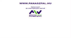 Desktop Screenshot of panaszfal.hu